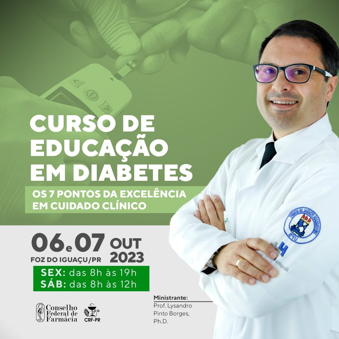 Curso de Educação em Diabetes: Os 7 Pontos da Excelência em Cuidado Clínico | Foz do Iguaçu/PR